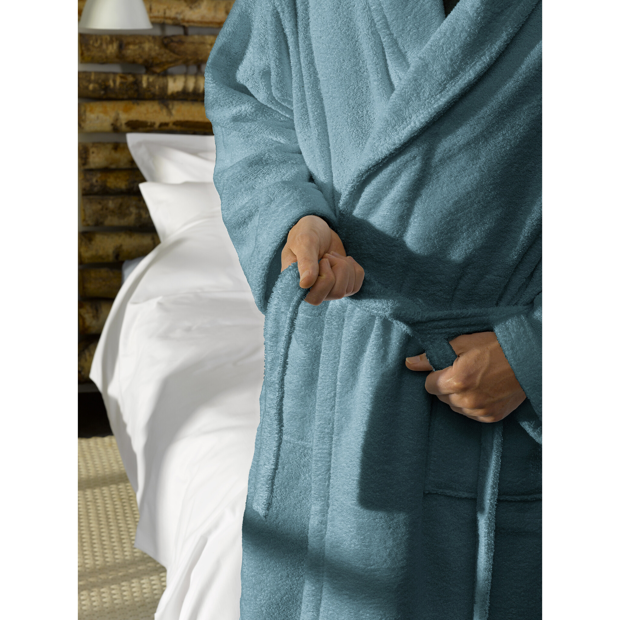 De Witte Lietaer Badjas Etrusk Arctic - S - Unisex - Katoen