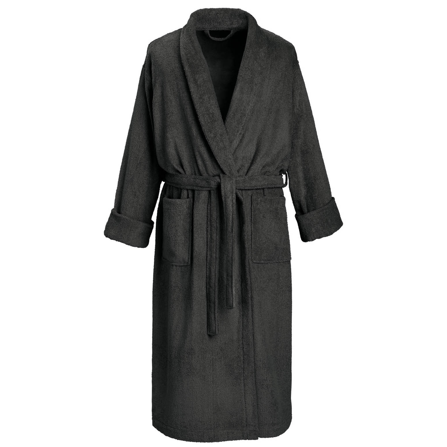 De Witte Lietaer Badjas Etrusk Ebony  - XXL - Unisex - Katoen