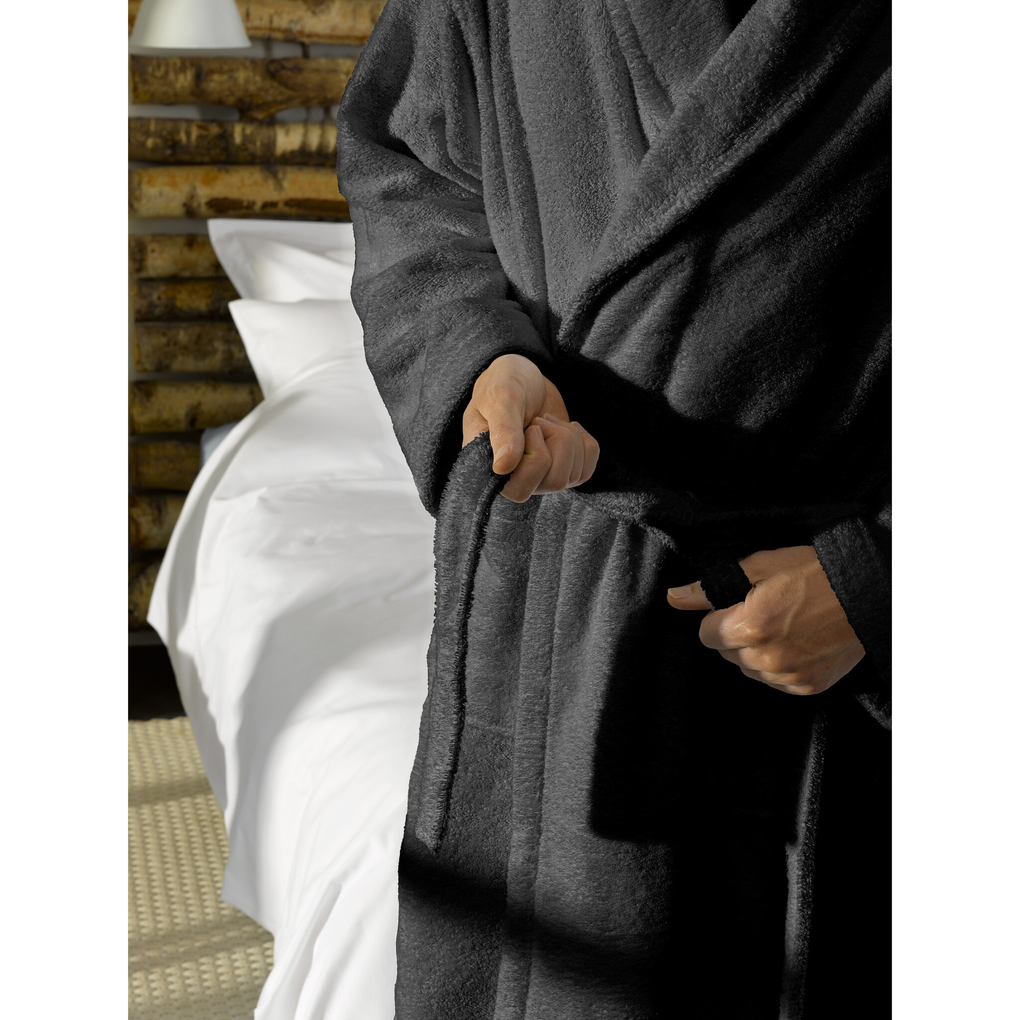 De Witte Lietaer Etruscan Ebony Bathrobe - XXL - Unisex - Cotton