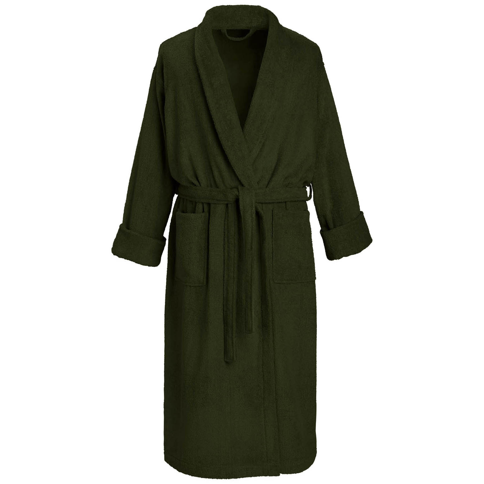 De Witte Lietaer Bathrobe Etrusk KHaki - L - Unisex - Cotton