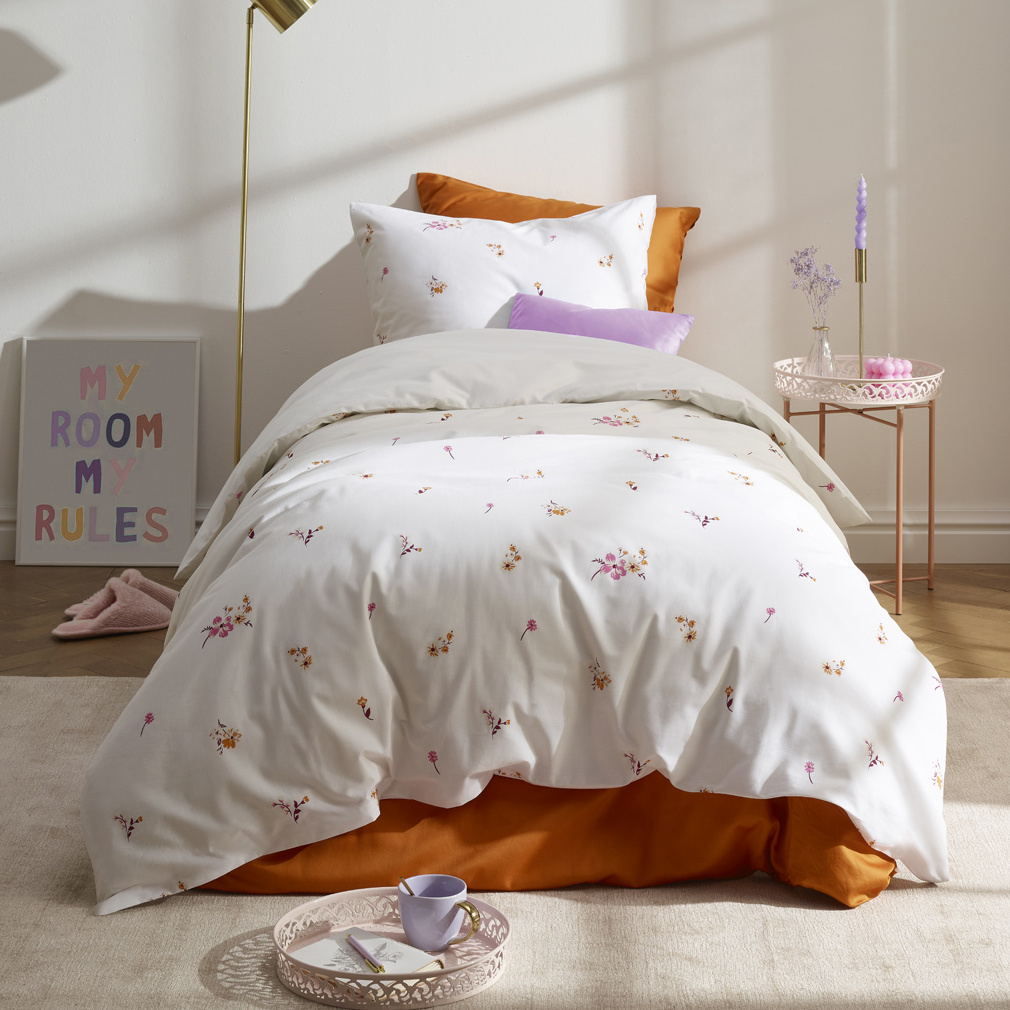 De Witte Lietaer Fiorello Sunkiss Duvet Cover - 140 x 200/220 + 60 x 70 cm - Cotton Satin