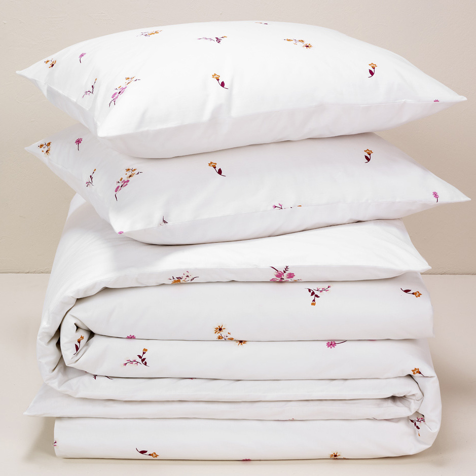 De Witte Lietaer Fiorello Sunkiss Duvet Cover - 200 x 200 cm + 2 pcs. 60 x 70 cm - Cotton Satin
