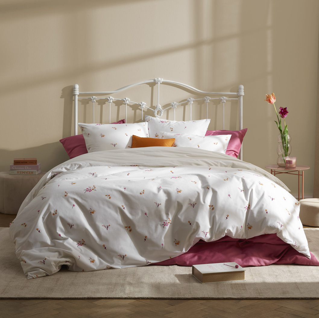 De Witte Lietaer Dekbedovertrek Fiorello Sunkiss - 260 x 240 + 2 st. 60 x 70 cm - Katoen Satijn