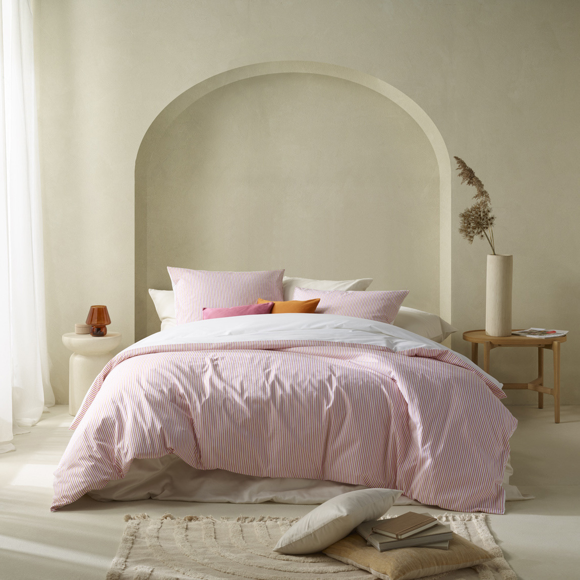 De Witte Lietaer Rosange Sunkiss Duvet Cover - 260 x 240 cm + 2 pcs. 60 x 70 cm - Cotton Satin