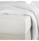 De Witte Lietaer Hoeslaken Olivia Off White - 90 x 200/220 x h 30 - Katoen Satijn