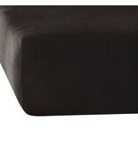 De Witte Lietaer Fitted sheet Elena Black - 180 x 200/220 xh 30 - Cotton Jersey