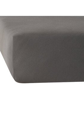 De Witte Lietaer Fitted sheet Elena Grey 160 x 200/220 Cotton Jersey