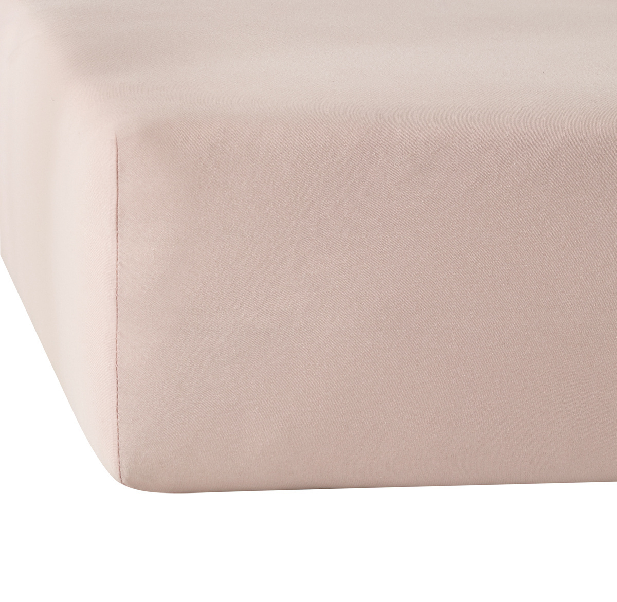 De Witte Lietaer Fitted sheet Elena Pearl Pink - 140 x 200/220 xh 30 - Cotton Jersey