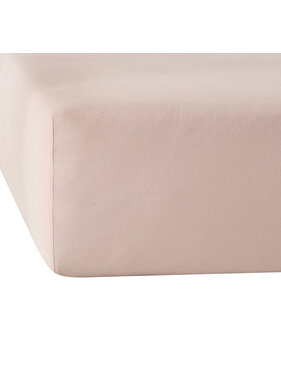De Witte Lietaer Fitted sheet Elena Pearl Pink 160 x 200/220 Cotton Jersey