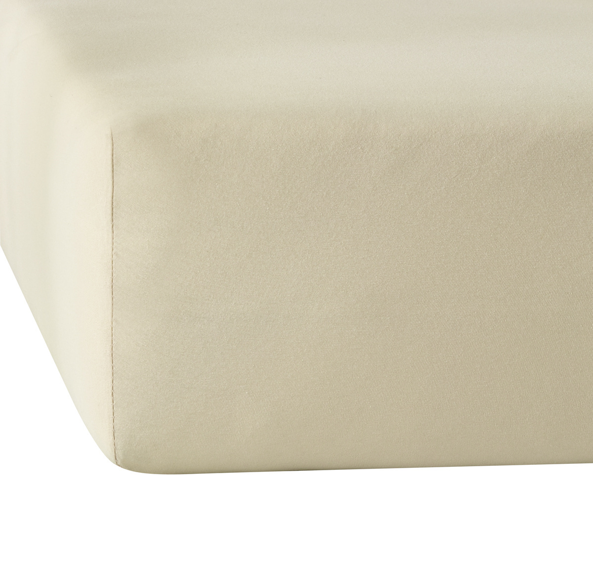 De Witte Lietaer Hoeslaken Elena Sand - 180 x 200/220 x h 30 - Katoen Jersey