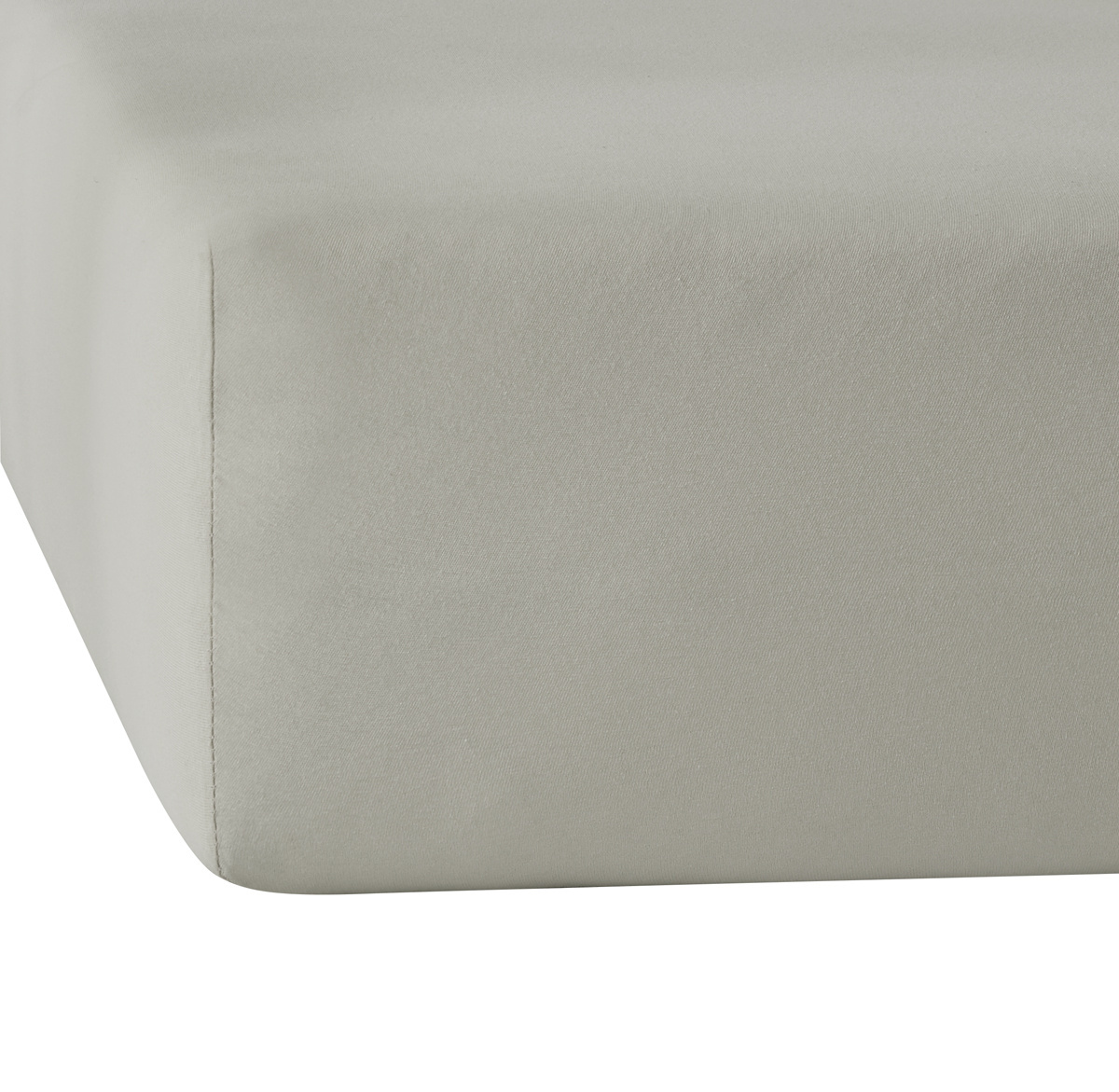De Witte Lietaer Fitted sheet Elena Silver - 180 x 200/220 xh 30 - Cotton Jersey