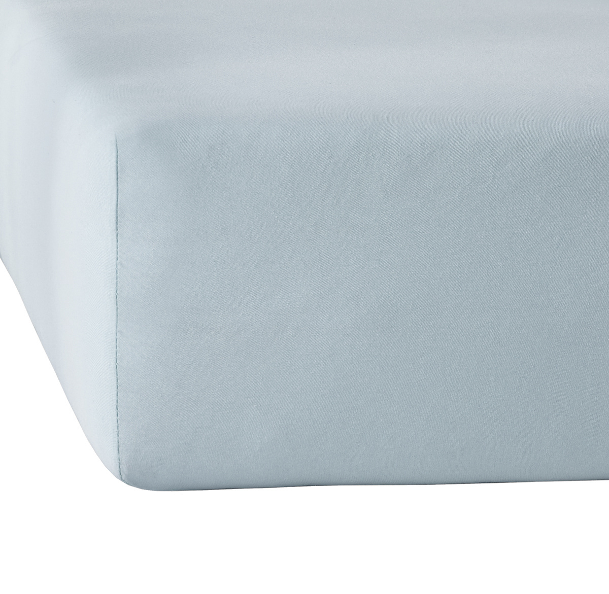 De Witte Lietaer Hoeslaken Elena Stone Blue - 180 x 200/220 x h 30 - Katoen Jersey