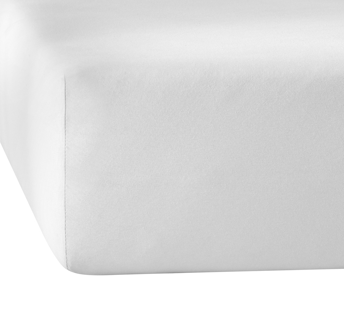 De Witte Lietaer Hoeslaken Elena White - 140 x 200/220 x h 30 - Katoen Jersey