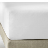 De Witte Lietaer Fitted sheet Elena White - 160 x 200/220 xh 30 - Cotton Jersey