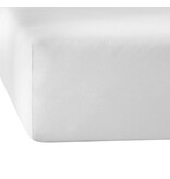 De Witte Lietaer Fitted sheet Elena White - 180 x 200/220 xh 30 - Cotton Jersey