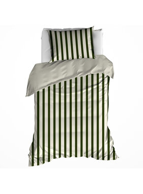 De Witte Lietaer Dekbedovertrek Matcha Winter Moss 140 x 200/220 cm Katoen Flanel