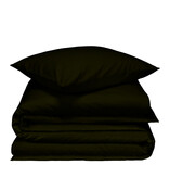 De Witte Lietaer Dekbedovertrek Laura Khaki - 140 x 200/220 + 60 x 70 cm - Katoen Flanel