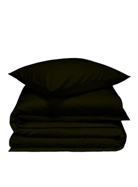 De Witte Lietaer Dekbedovertrek Laura Khaki 140 x 200/220 cm Katoen Flanel