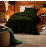 De Witte Lietaer Laura Khaki Duvet Cover - 140 x 200/220 + 60 x 70 cm - Cotton Flannel
