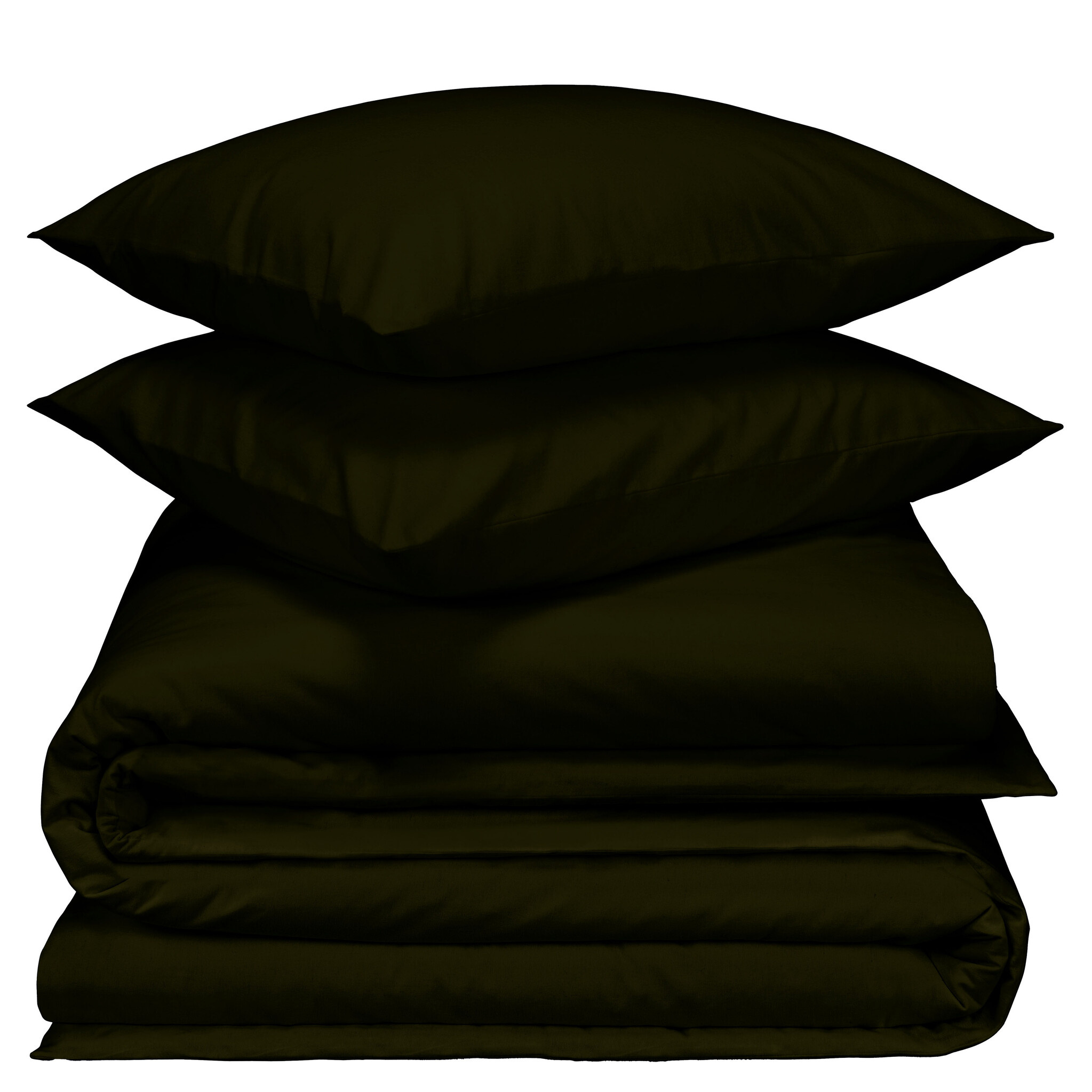 De Witte Lietaer Laura Khaki Duvet Cover - 200 x 200 cm + 2 pcs. 60 x 70 cm - Cotton Flannel