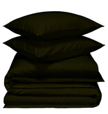 De Witte Lietaer Laura Khaki Duvet Cover - 260 x 240 cm + 2 pcs. 60 x 70 cm - Cotton Flannel