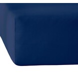 De Witte Lietaer Hoeslaken Elena Navy Blue - 180 x 200/220 x h 30 - Katoen Jersey