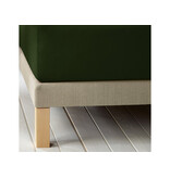 De Witte Lietaer Hoeslaken Laurence Kahki - 140 x 200/220 x h 30 - Katoen Flanel