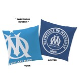 Olympique Marseille Decorative cushion Supporters - 40 x 40 cm - Double-sided - Polyester
