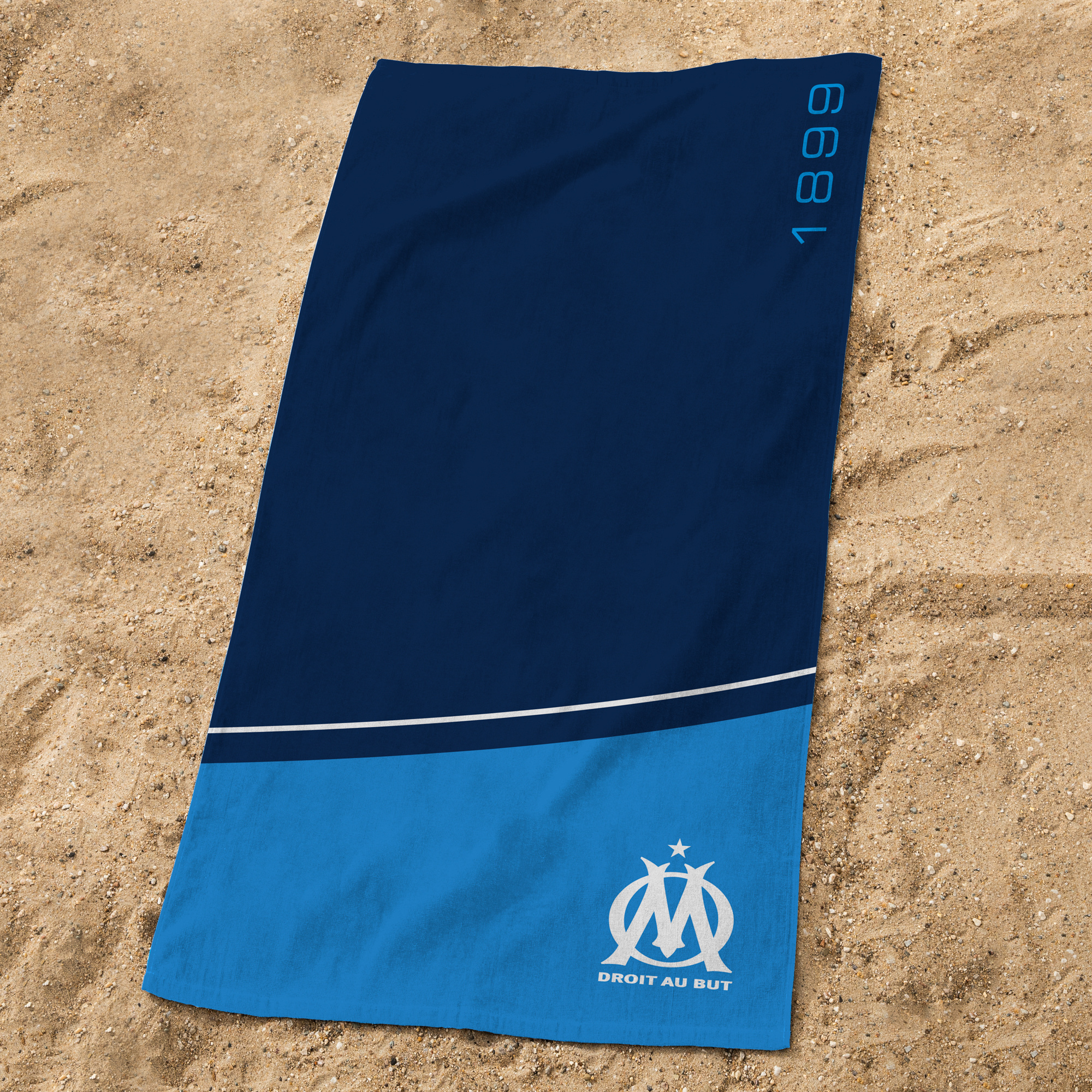 Olympique Marseille Strandlaken Curve - 70 x 150 cm - Katoen