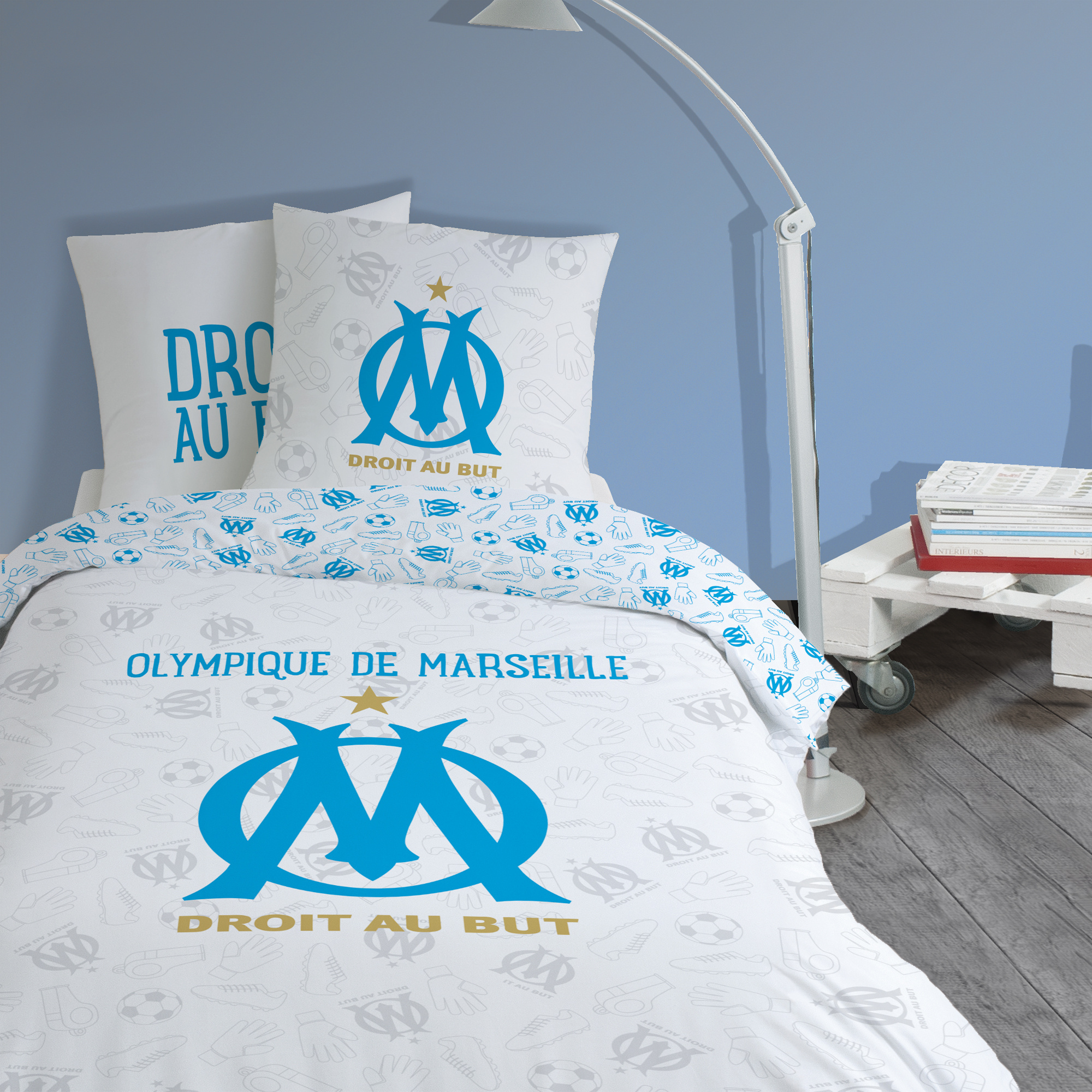 Olympique Marseille Dekbedovertrek Univers - 140 x 200 + 63 x 63 cm - Katoen