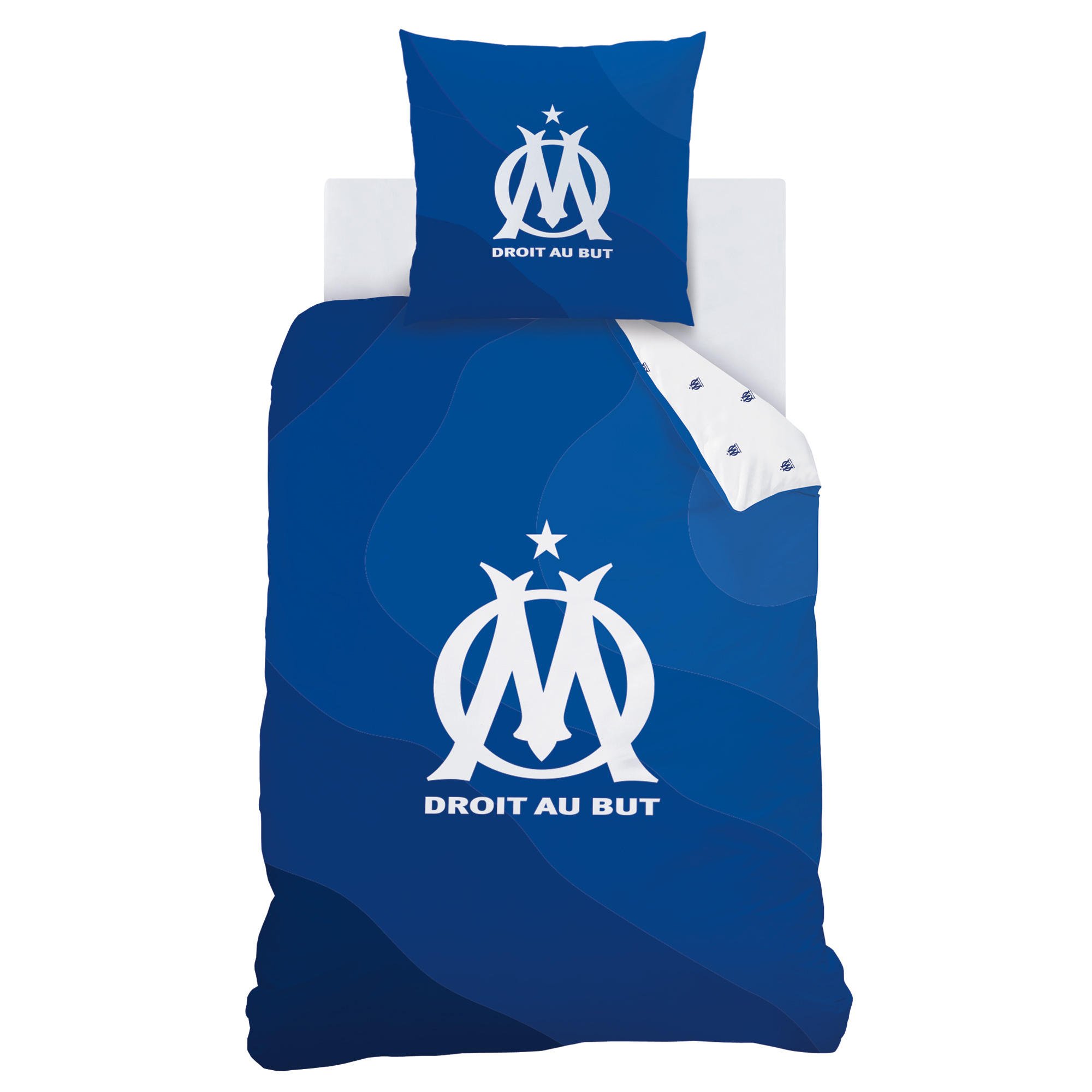 Olympique Marseille Dekbedovertrek Ondeblue - 140 x 200 + 63 x 63 cm - Katoen