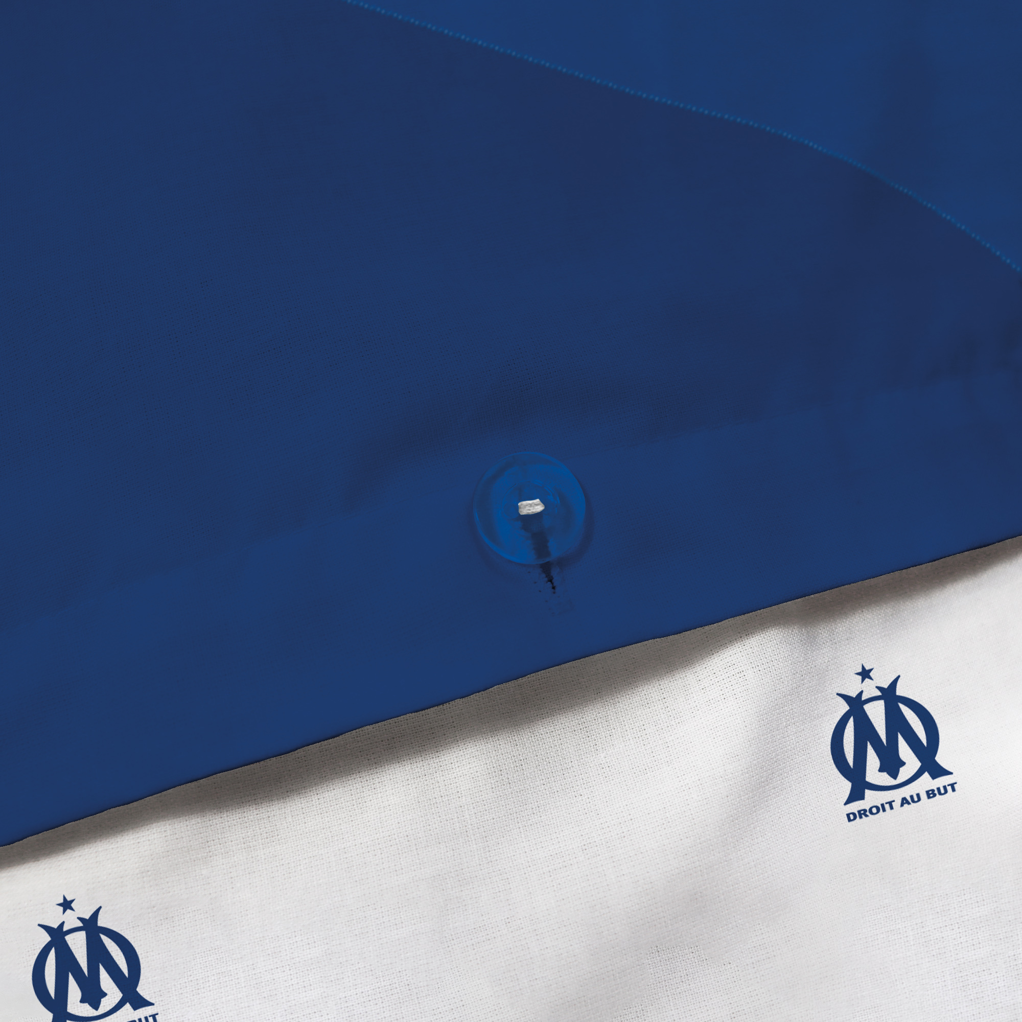 Olympique Marseille Dekbedovertrek Ondeblue -Lits Jumeaux  - 240 x 220 + (2)63 x 63 cm - Katoen