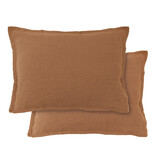 Matt & Rose Set Kussenslopen Ecorce - Bruin - 50 x 70 cm - 100% Linnen