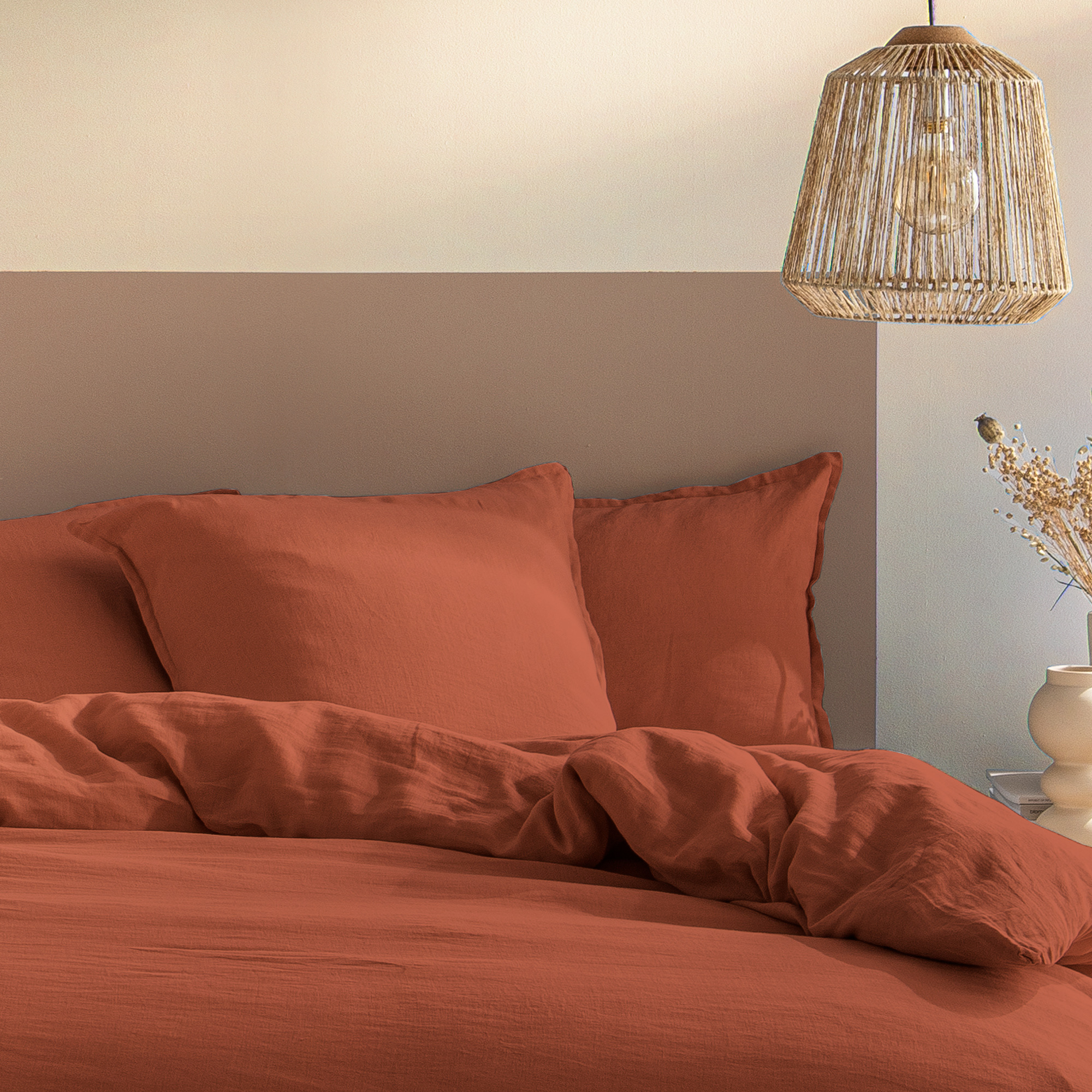 Matt & Rose Set of Pillowcases Sienne  - (2x) 50 x 70 cm - 100% Linen