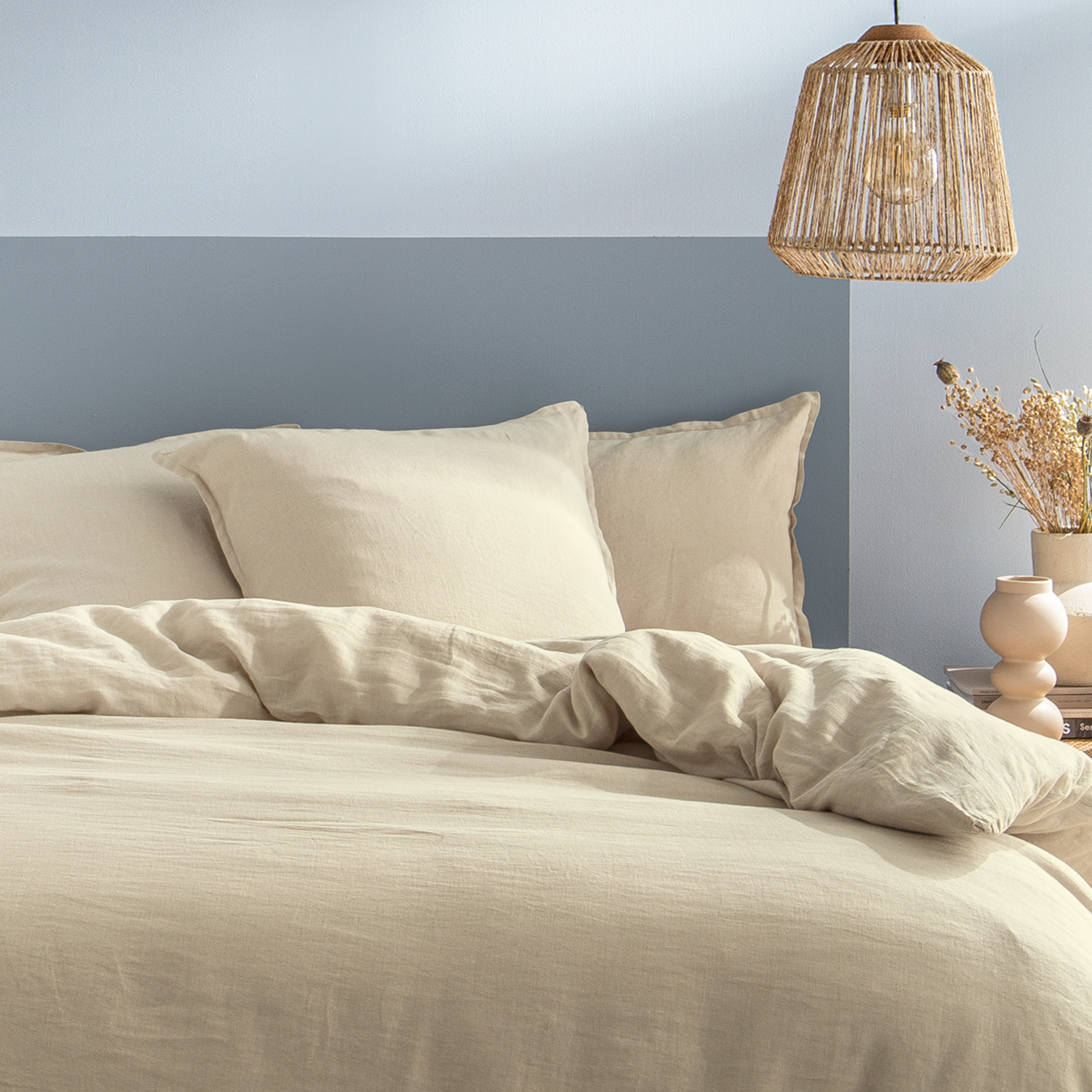 Matt & Rose Duvet cover Ivoire - 240 x 220 + (2x) 65 x 65 cm - Linen