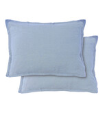 Matt & Rose Dekbedovertek Bleu Orage - 240 x 220 + (2x) 65 x 65 cm - Linnen