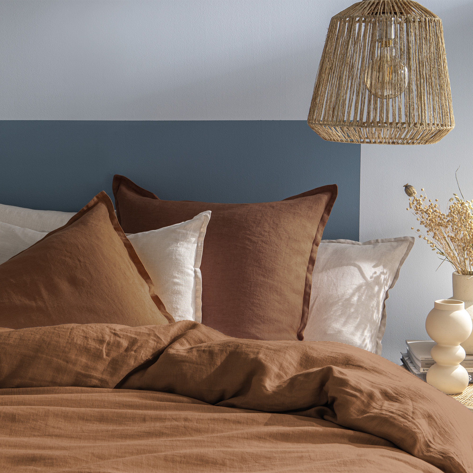 Matt & Rose Duvet cover Ecorce - 260 x 240+ (2x) 65 x 65 cm - Linen