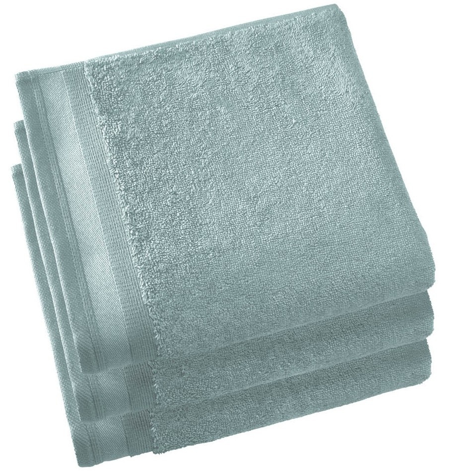 De Witte Lietaer Handdoek Contessa Oxyde - Set 3 stuks - 50 x 100 cm - Blauw - Katoen