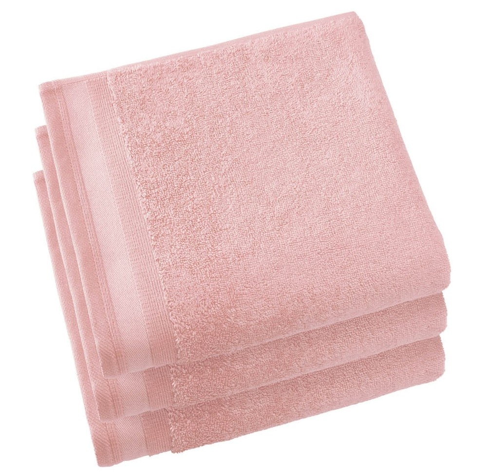 De Witte Lietaer Contessa Pearl Pink Towel - Set of 3 - 50 x 100 cm - Pink - Cotton