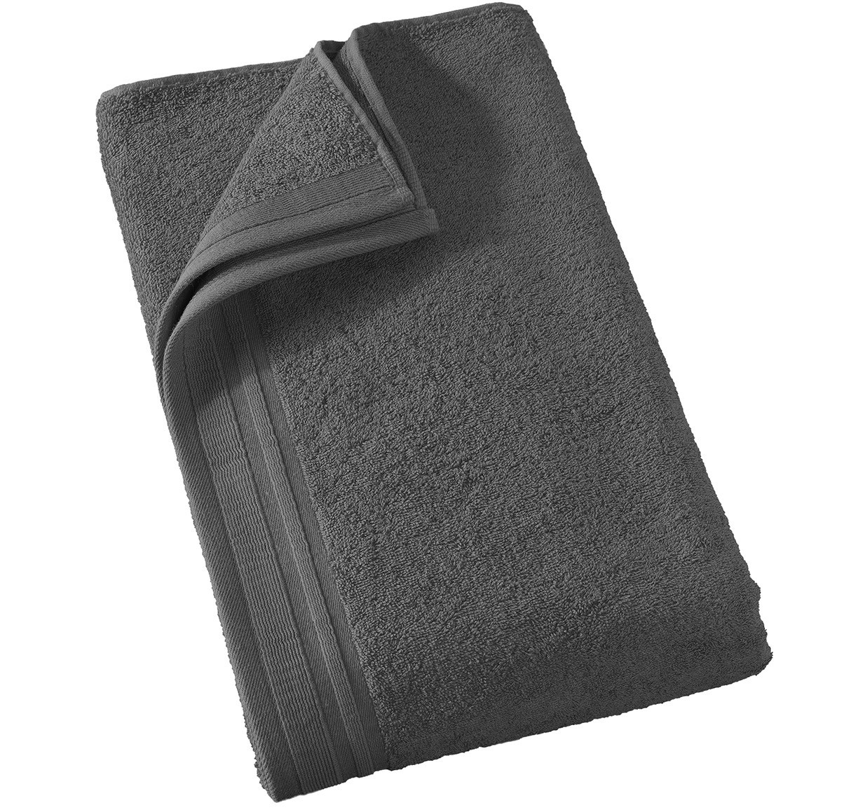 De Witte Lietaer Badlaken Imagine Anthracite - 90 x 150 cm - Zwart - Katoen