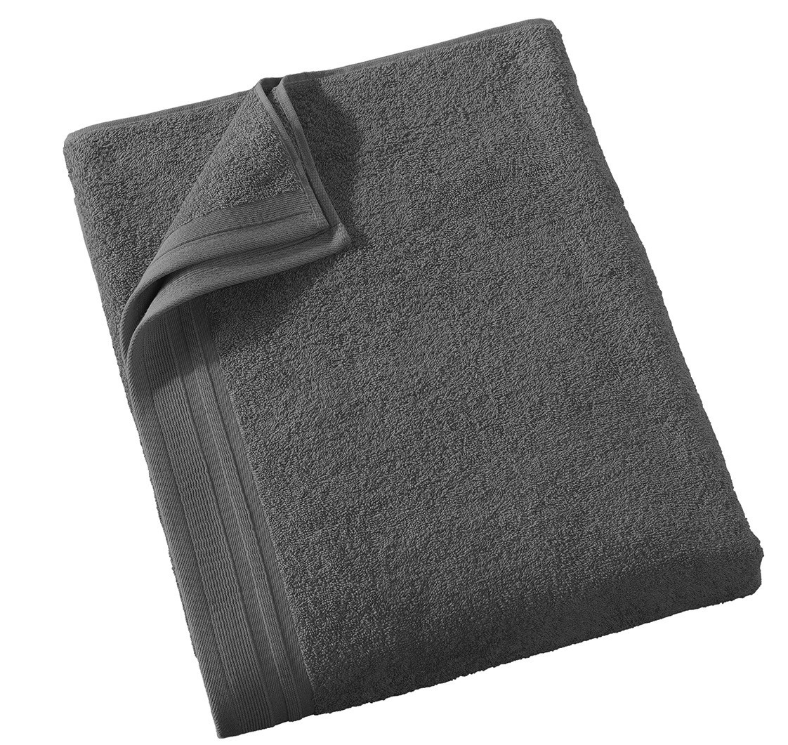 De Witte Lietaer Badlaken Imagine Anthracite - 90 x 200 cm - Antraciet - Katoen