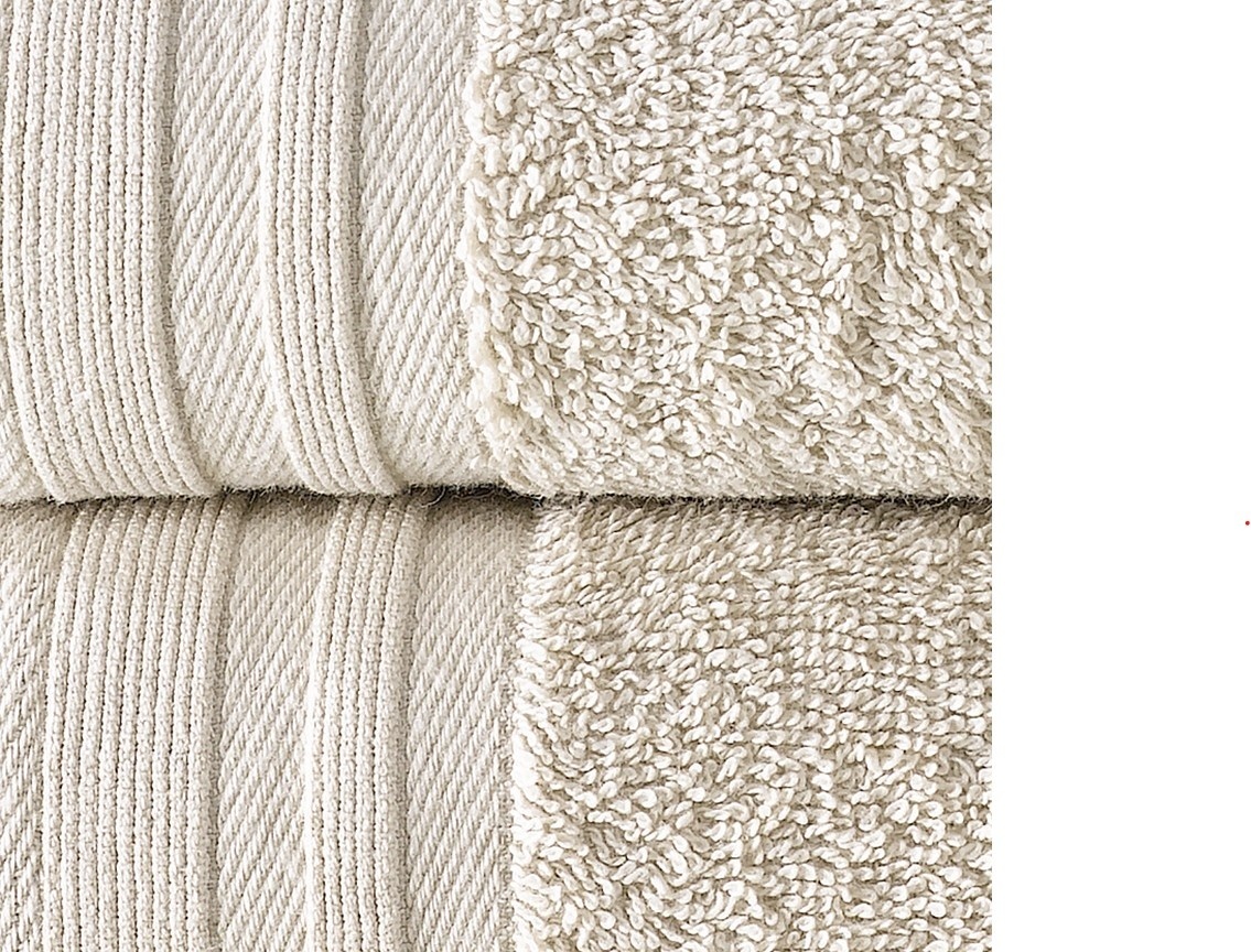 De Witte Lietaer Douchelaken Imagine Birch Beige - 70 x 140 cm - 2 stuks - Beige - Katoen