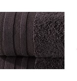 De Witte Lietaer Imagine Fudge Brown Bath Towel - 70 x 140 cm - Set of 2 - Brown - Cotton