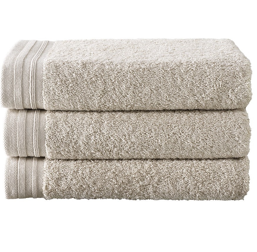 De Witte Lietaer Imagine Birch Towel - 50 x 100 cm - 3 pieces - Beige - Cotton