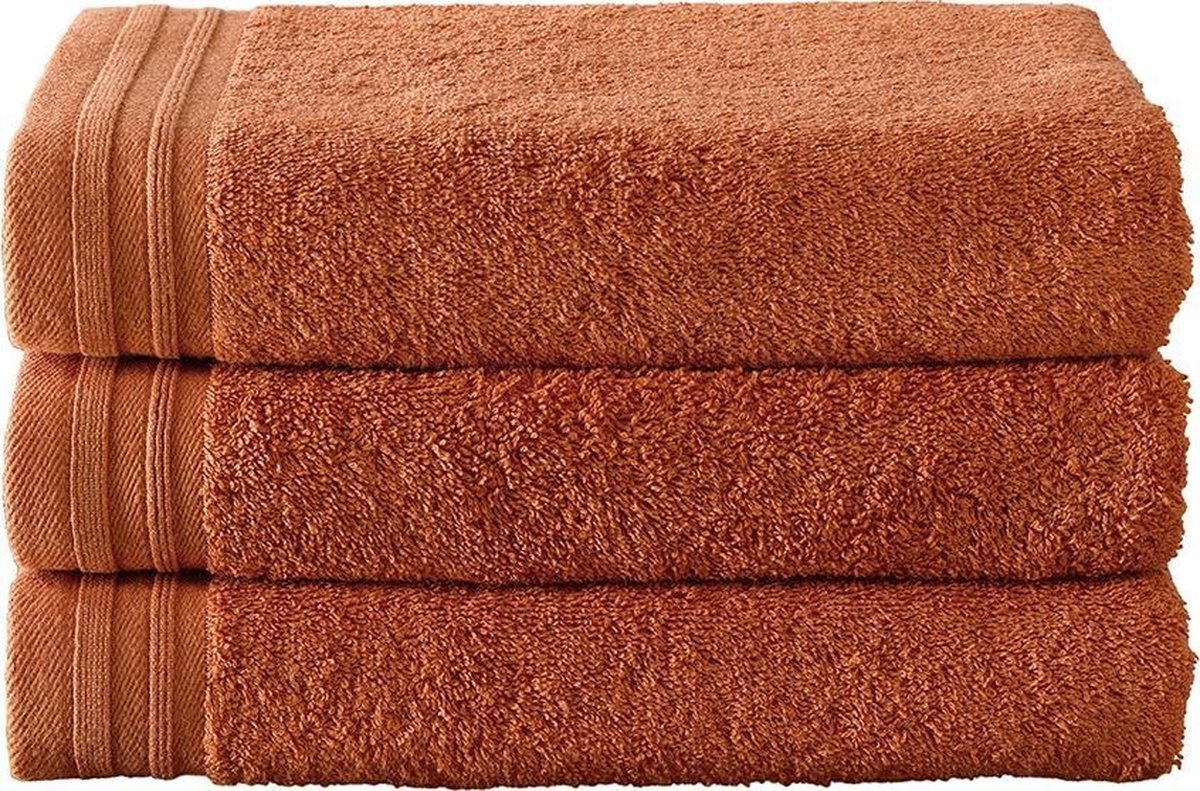 De Witte Lietaer Imagine Dusty Orange Towel - 50 x 100 cm - 3 pieces - Orange - Cotton
