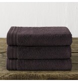 De Witte Lietaer Imagine Anthracite Towel - 50 x 100 cm - Set of 3 - Black - Cotton
