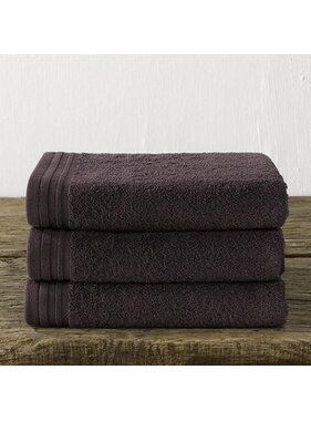 De Witte Lietaer Handdoeken Imagine Anthracite set 3 stuks 50 x 100 cm Katoen