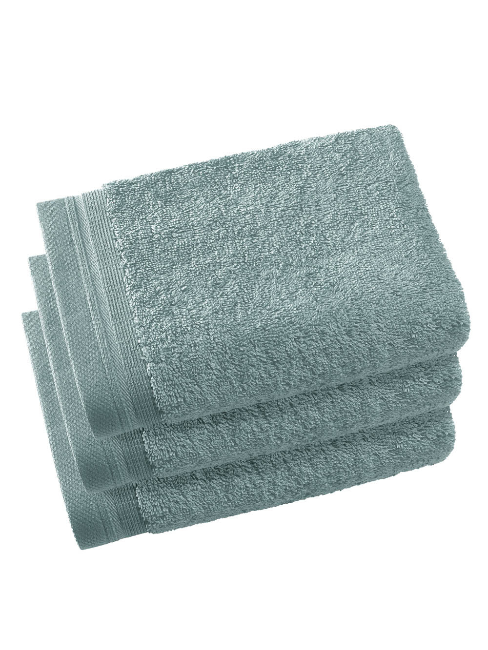 De Witte Lietaer Guest towels Contessa Oxyde - set of 3 - 40 x 60 cm - Green - Cotton