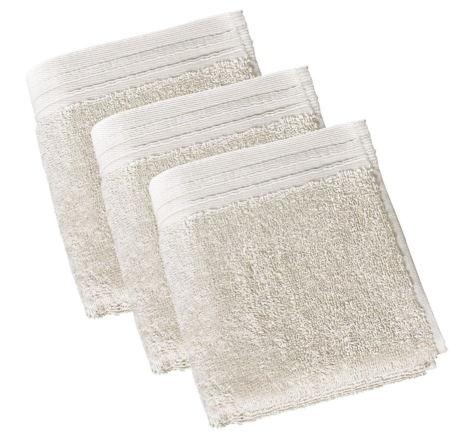 De Witte Lietaer Gastendoekjes Imagine Birch Beige - set 3 stuks - 30 x 50 cm - Beige - Katoen