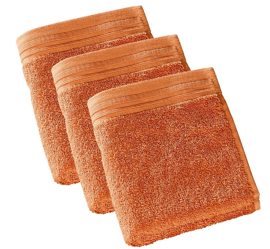 De Witte Lietaer Gastendoekjes Imagine Dusty Orange - set 3 stuks - 30 x 50 cm - Oranje - Katoen